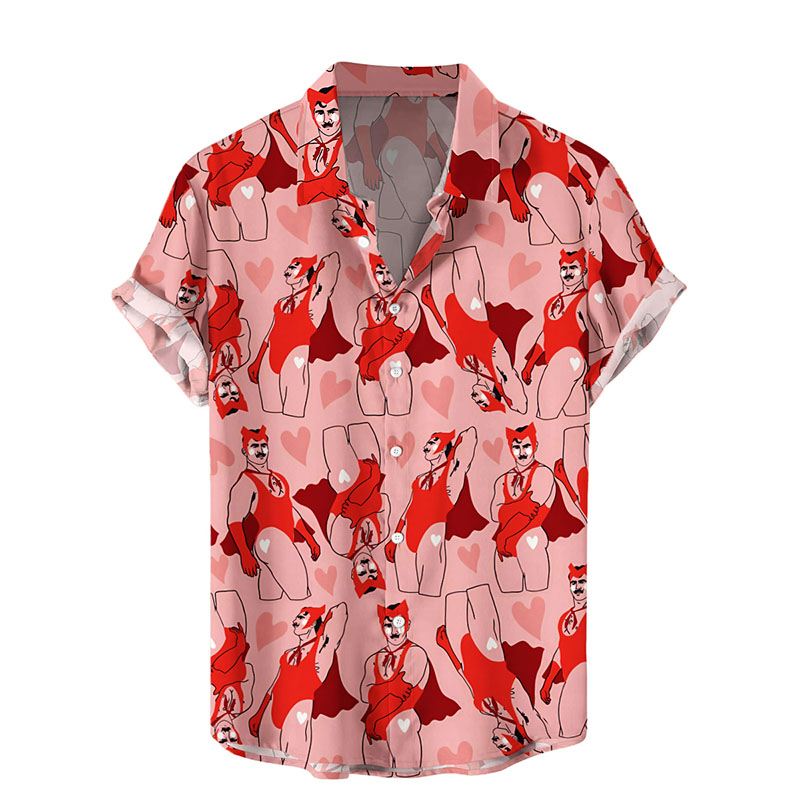 Men's Fun And Art Print Hawaiian Shirt