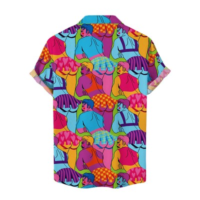 Men's Fun Skirts Print Hawaiian Shirt