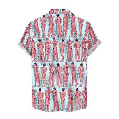 Men's Funny And Print Bowling Hawaiian Shirt