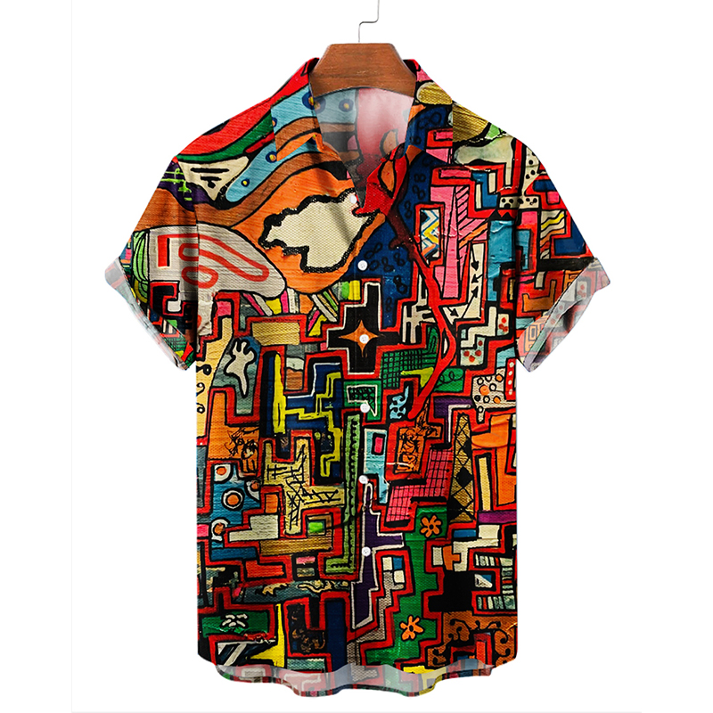 Abstract Graffiti Art Print Hawaiian Shirts