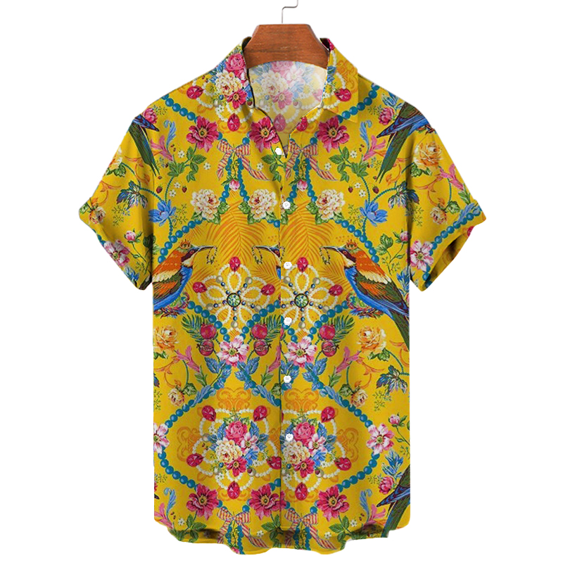 China Northeast Flower Print Shirt