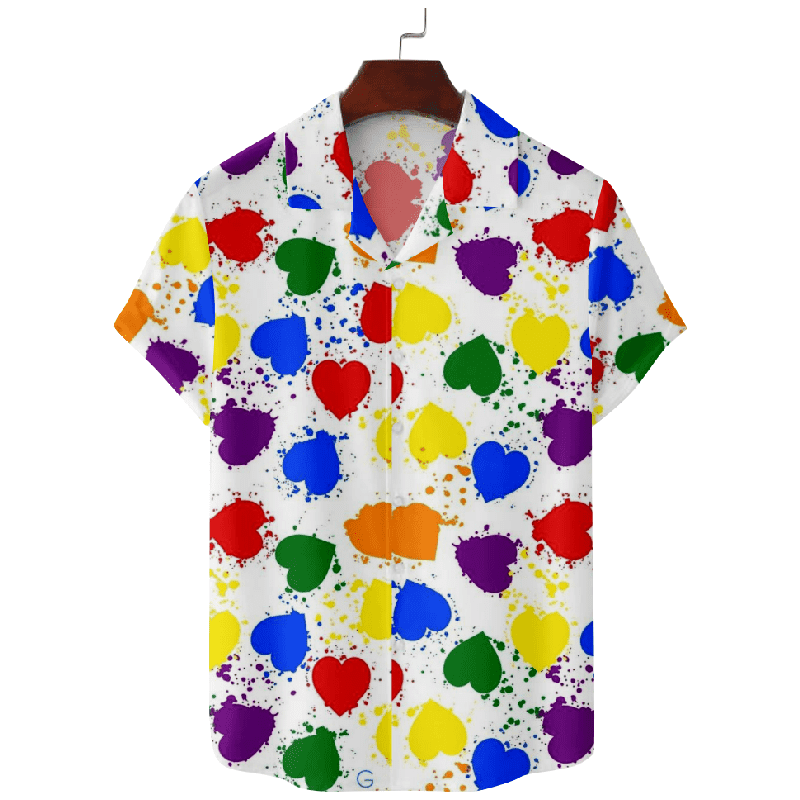 Rainbow Smiley Hawaiian Vacation Shirt