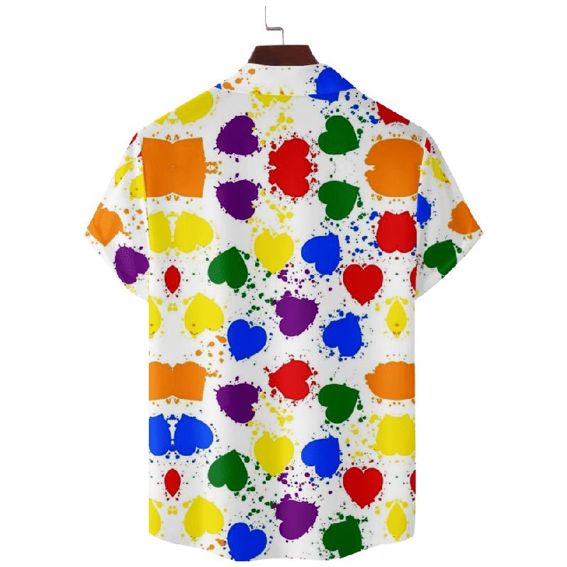 Rainbow Smiley Hawaiian Vacation Shirt