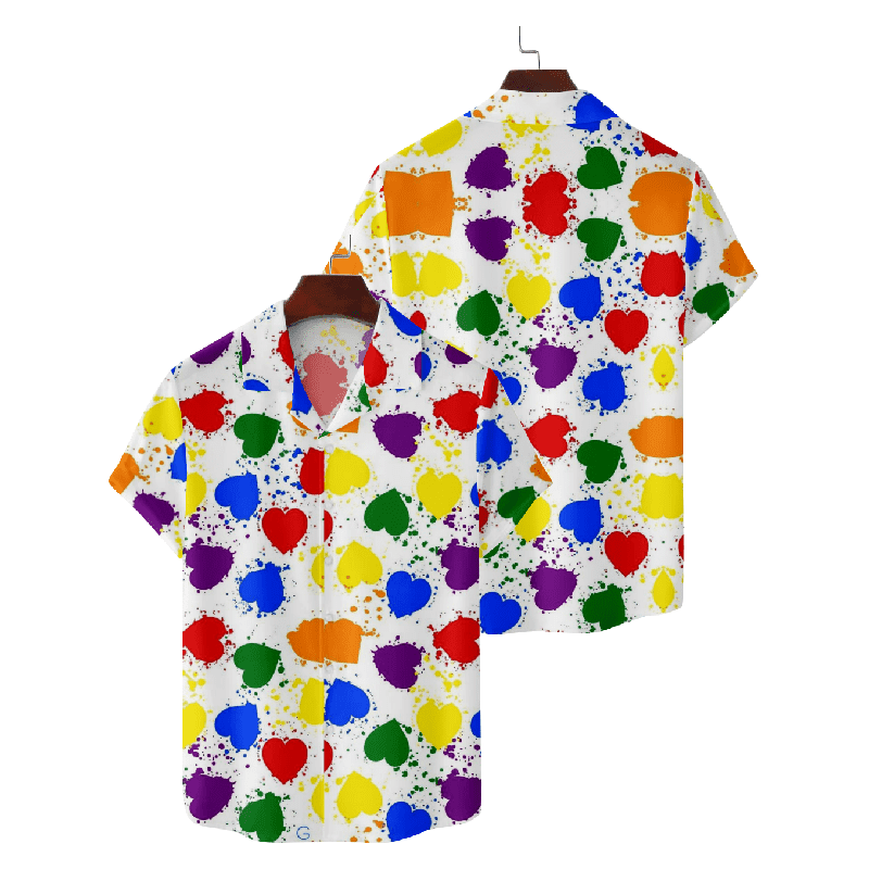 Rainbow Smiley Hawaiian Vacation Shirt