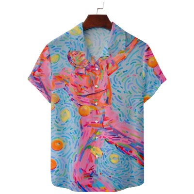 Art Painted Hawaiian Vacation Shirt