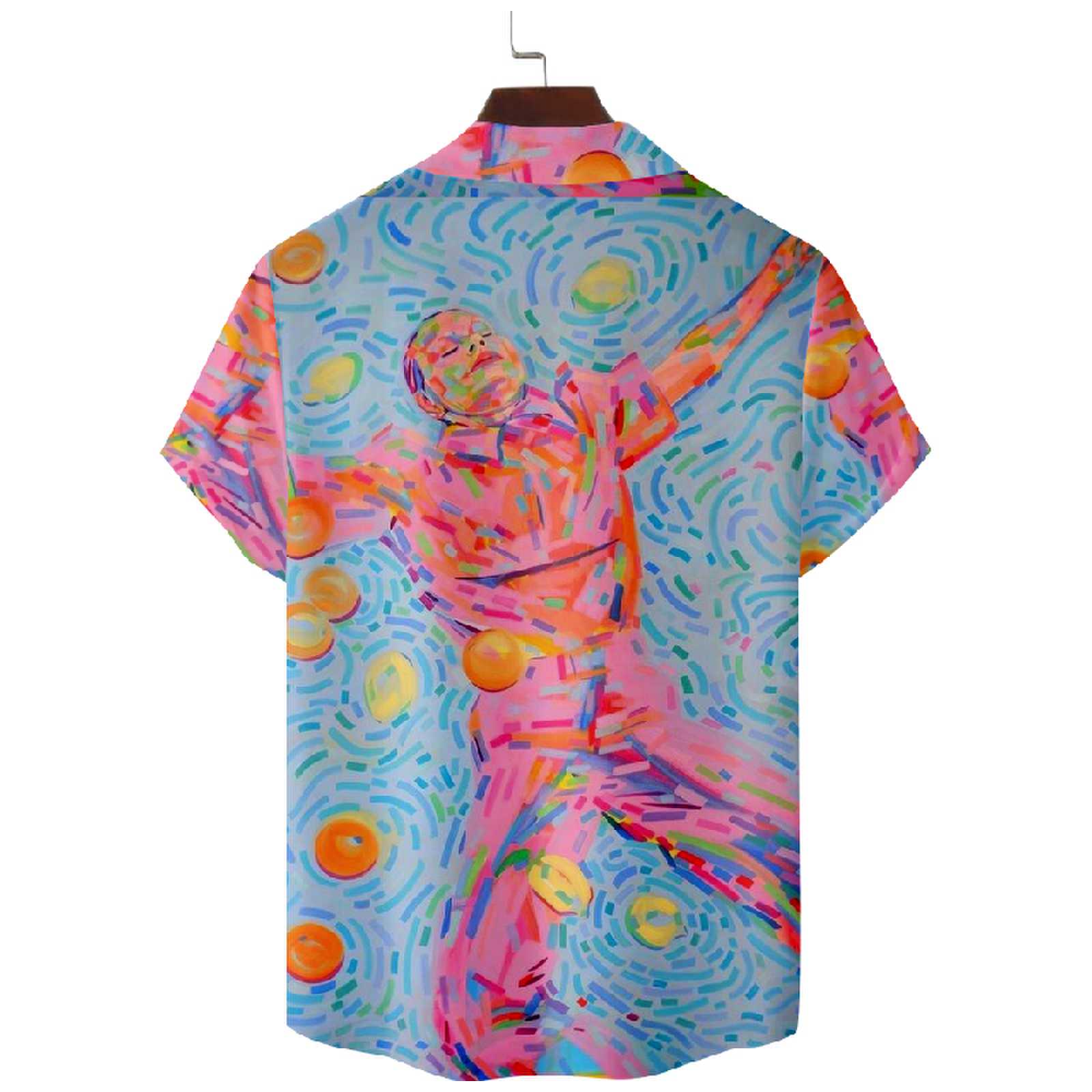 Art Painted Hawaiian Vacation Shirt