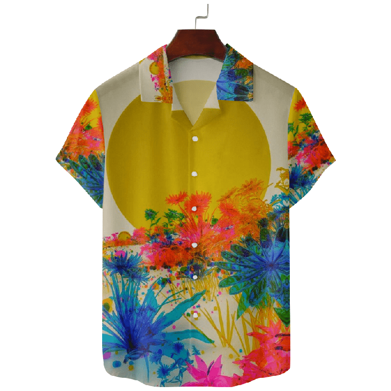 Art Painted Hawaiian Vacation Shirt