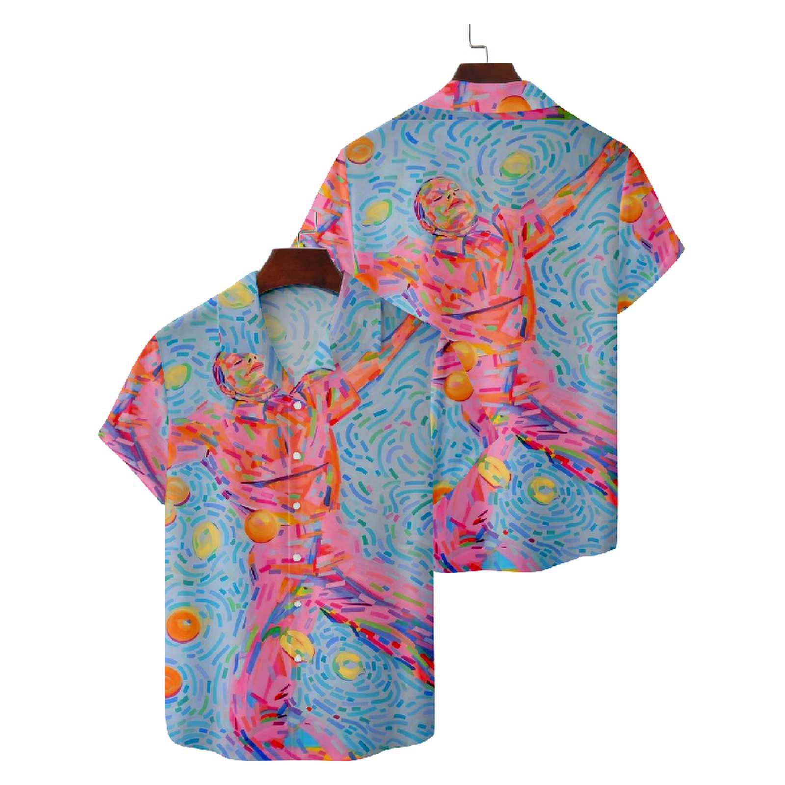 Art Painted Hawaiian Vacation Shirt