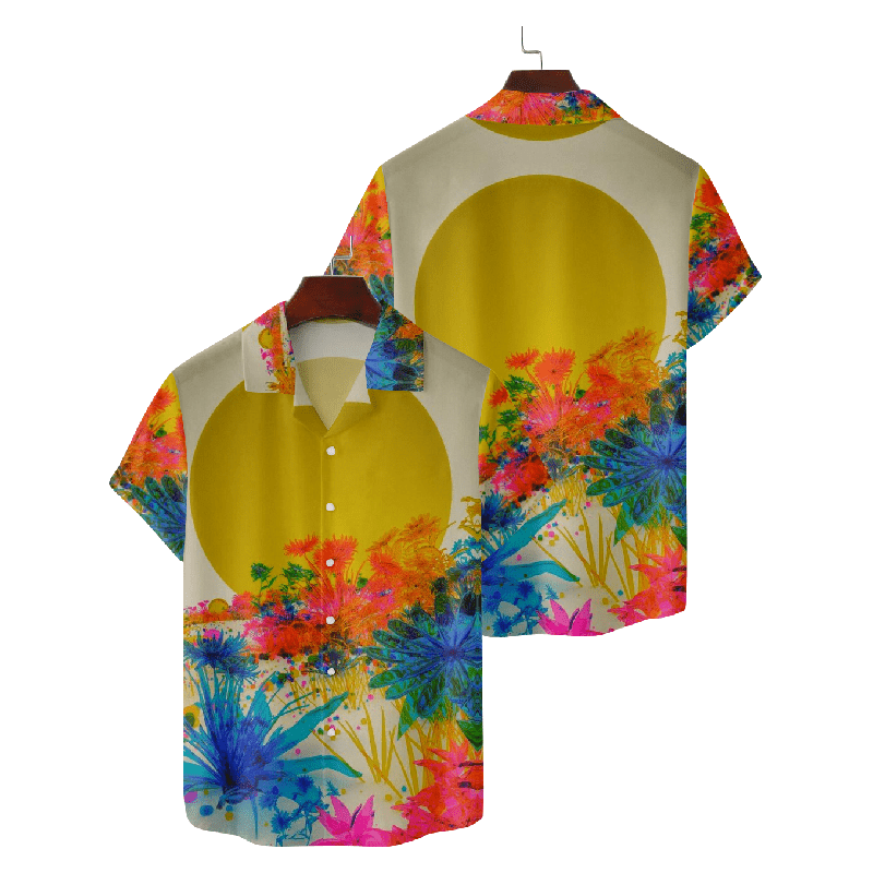 Art Painted Hawaiian Vacation Shirt