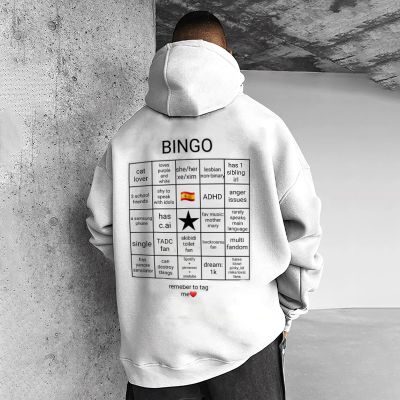 Bingo Board Print Hoodie