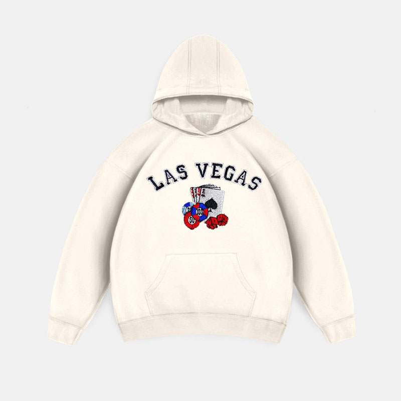 Las Vegas Print Long Sleeve Hoodie