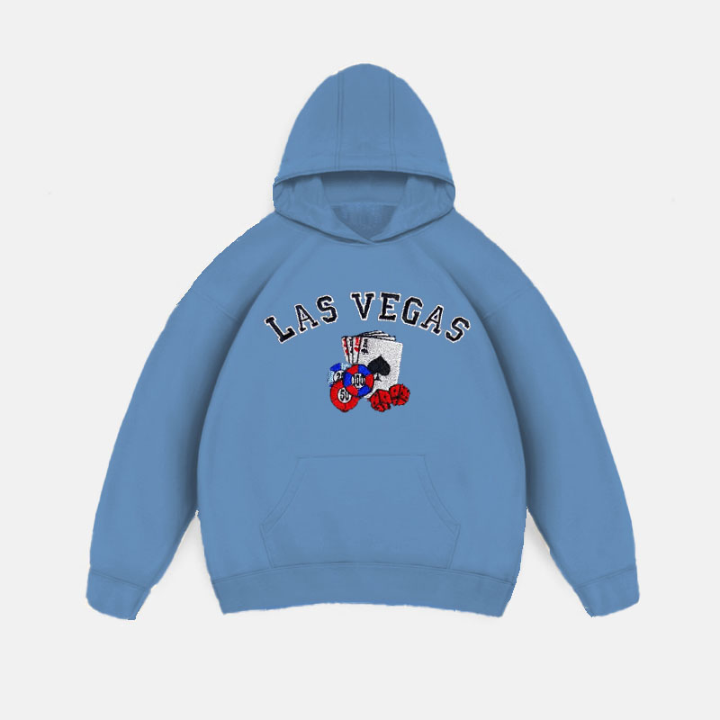 Las Vegas Print Long Sleeve Hoodie