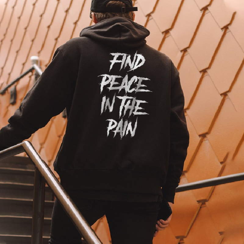 Find Peace In The Rain Men's Hoodie