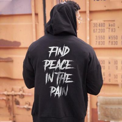 Find Peace In The Rain Men's Hoodie