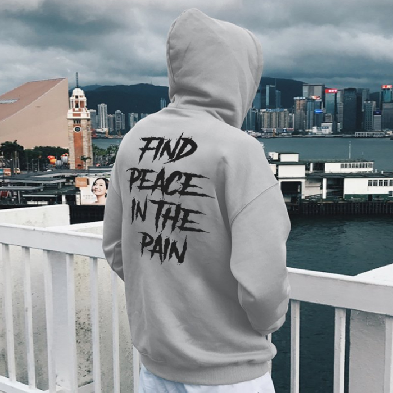 Find Peace In The Rain Men's Hoodie