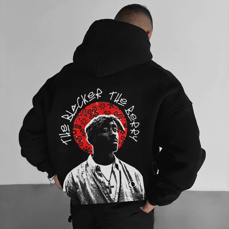 Hip Hop Rapper Printed Hoodie Hip Hop Rapper Printed Hoodie