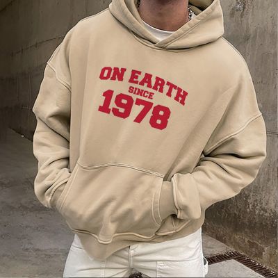 On Earth 1978 Printed Hoodie