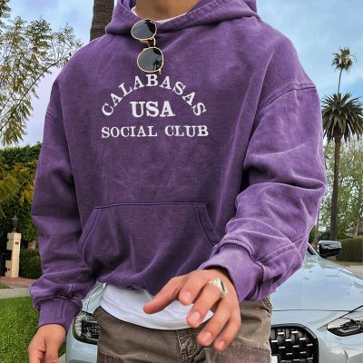 Retro Calabasas Club Print Hoodie