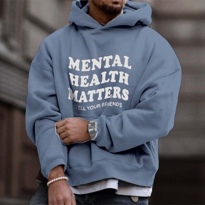 Mental Health Matters Printed Hoodie