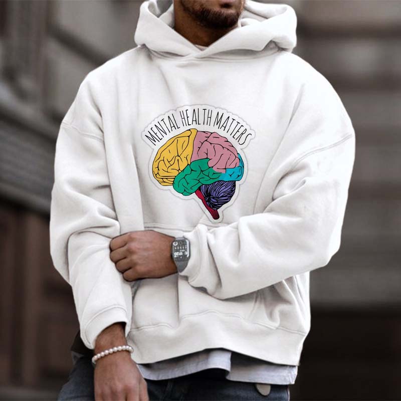 Mental Health Matters Printed Hoodie