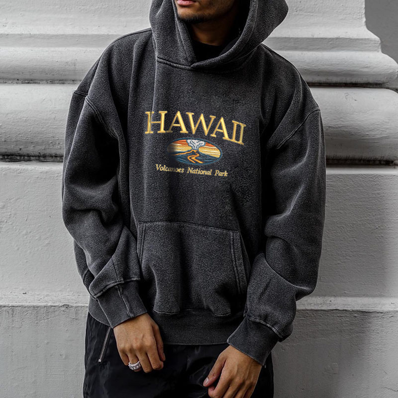 NYK Printed Washed Hoodie