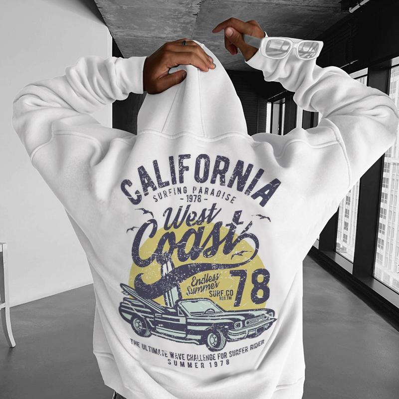 Street California Print Hoodies