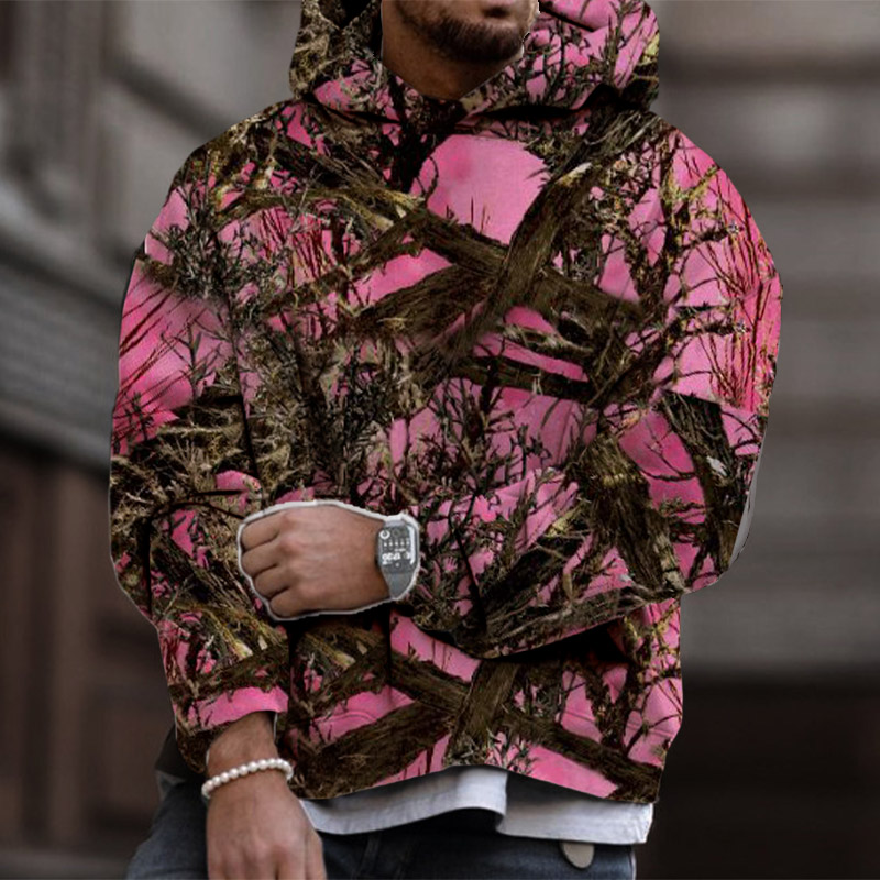 Street Jungle Camo Print Hoodie