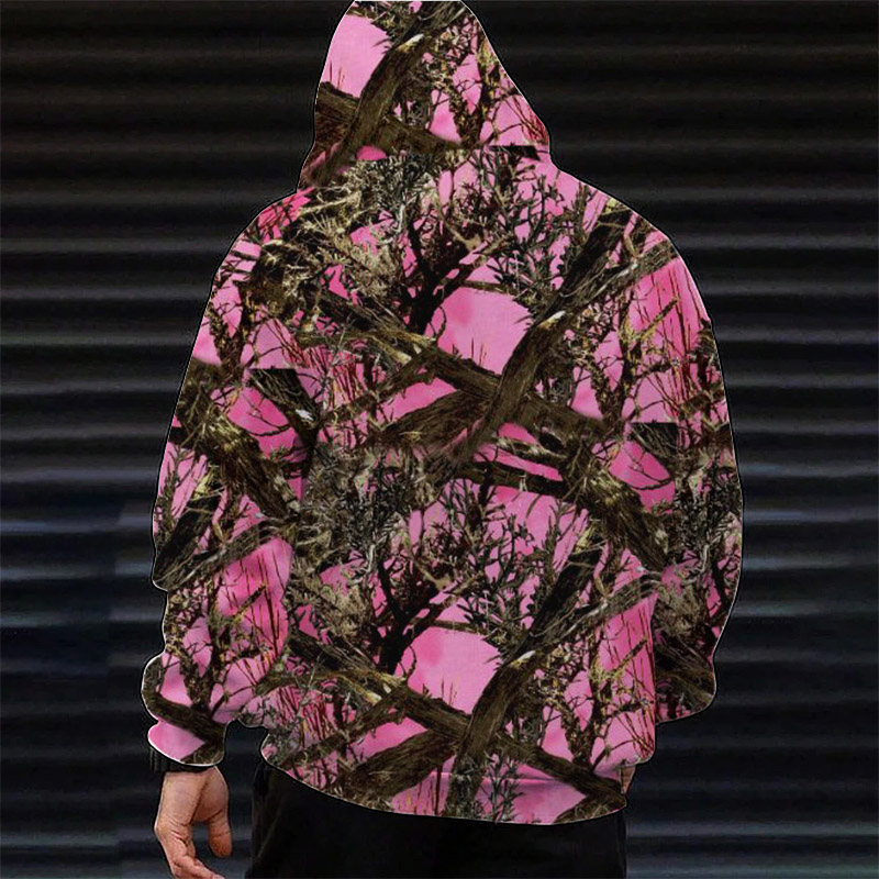 Street Jungle Camo Print Hoodie