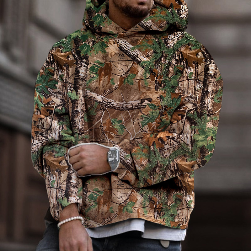 Jungle Hidden Camo Print Hoodie