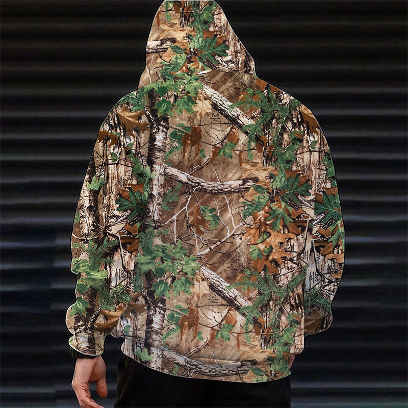 Jungle Hidden Camo Print Hoodie