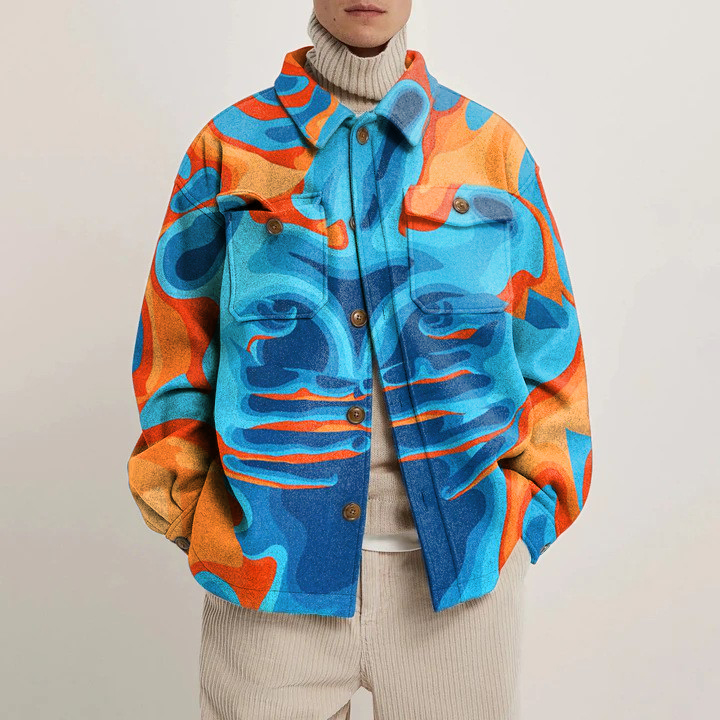 Thermal Body Print Shirt Jacket