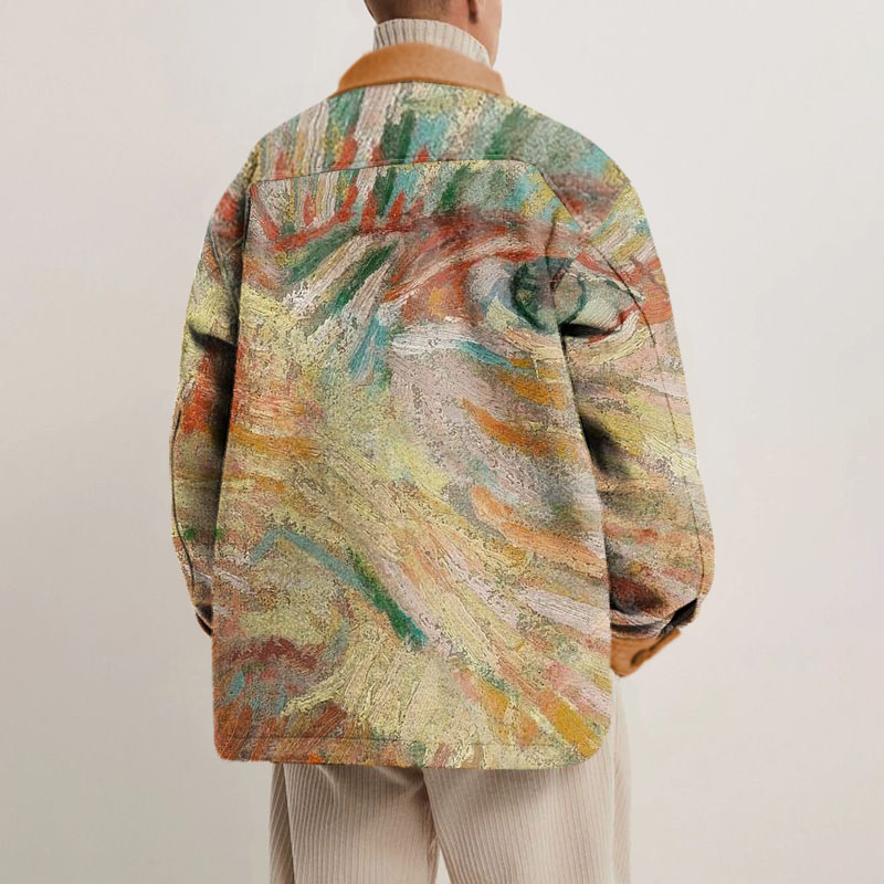 Van Gogh Eye Print Unisex Shirt Jacket