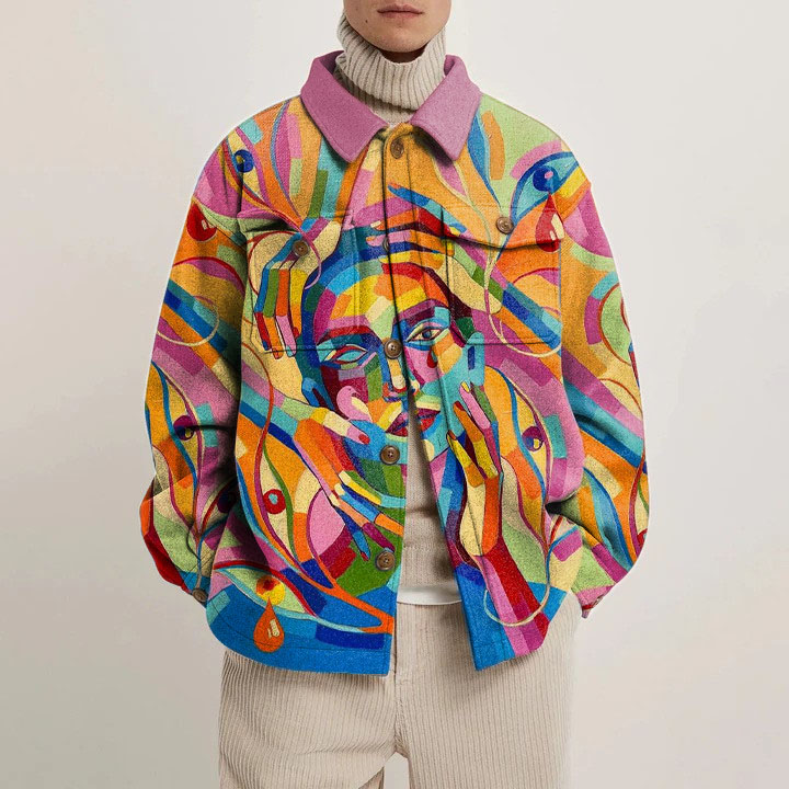 Artist Collection Painted Shirt Jacket