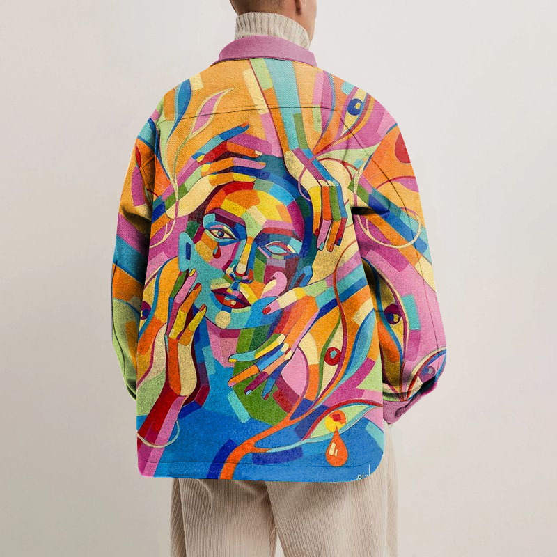 Artist Collection Painted Shirt Jacket