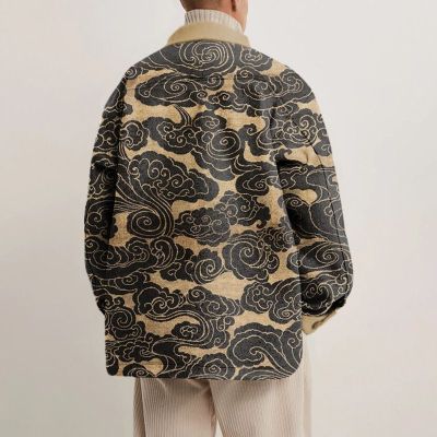 Unisex Ukiyoe Cloud Print Jacket