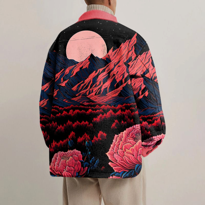 Ukiyoe Print Street Shirt Jacket