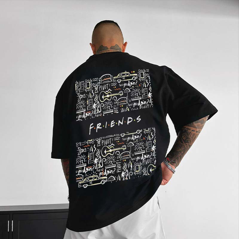 Friends Print Short Sleeve T-Shirt