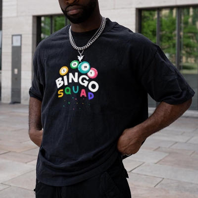 Bingo Print Short Sleeve T-shirt
