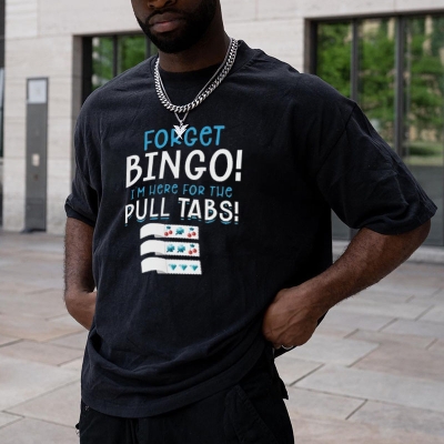 Fun Bingo Print Short Sleeve T-Shirt