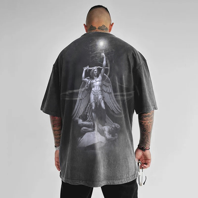 Street Saint Son Washed Printed T-shirt