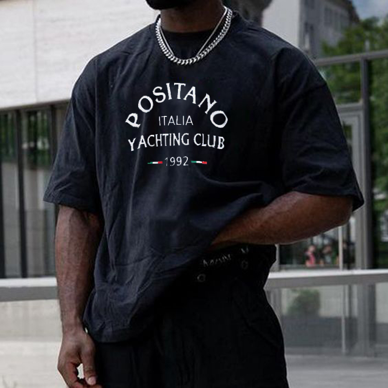 Street Positino Club Print T-shirt