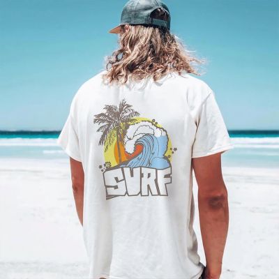 Vacation Surf Printed Cotton T-shirt
