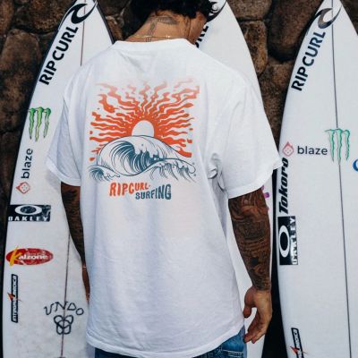 Ripcure Surfing Printed Crew Neck Cotton T-Shirt
