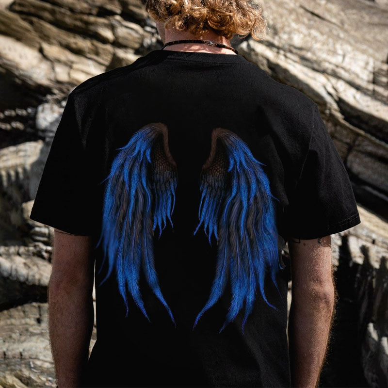 Street Wings Print T-shirt