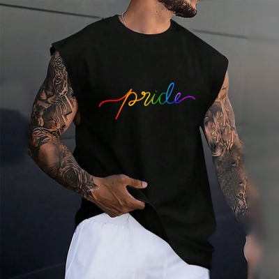 Rainbow Pride Wings Print T-Shirt