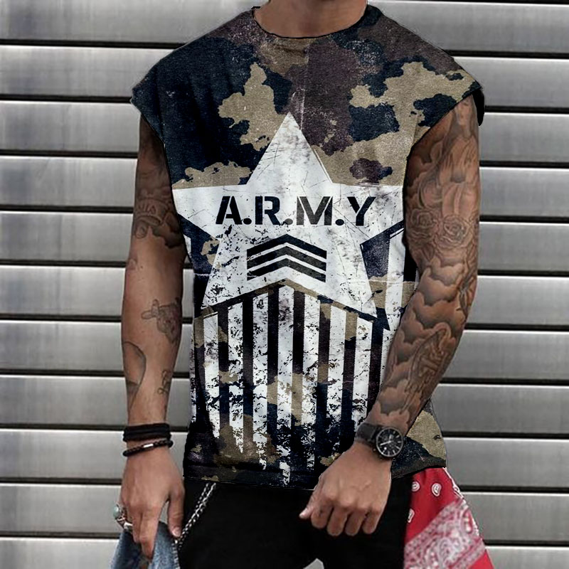 Camouflage Army Print T-shirt - Helloice Apparel