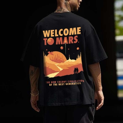 Welcome to Mars Printed T-shirt