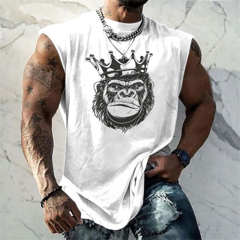 Hip Hop Gorilla Print T-Shirt Hip Hop Gorilla Print T-Shirt