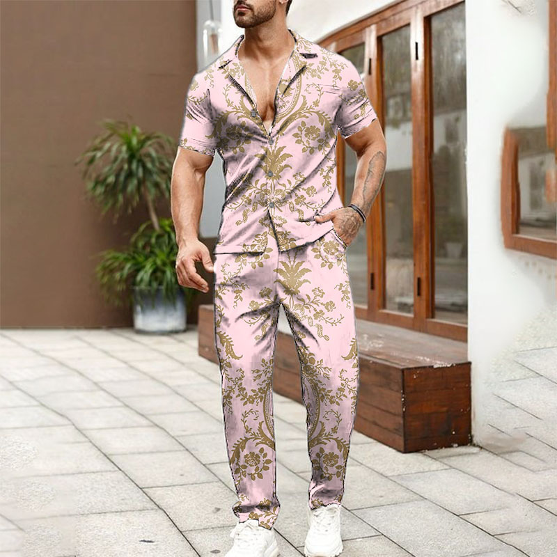 Brogue Floral Print Shirt Suit