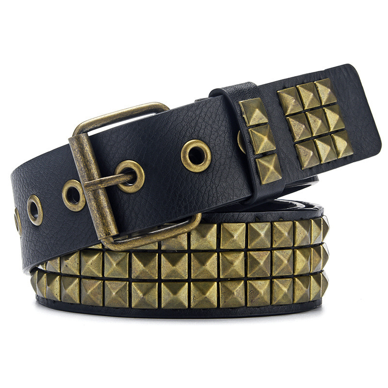 Y2K Studded Heavy Metal Punk Rock Belt 110cm